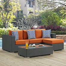 Load image into Gallery viewer, Sojourn 3 Piece Outdoor Patio Sunbrella¨ Sectional Set by Modway
