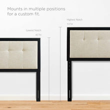 Load image into Gallery viewer, Draper Tufted Fabric and Wood King Headboard by Modway
