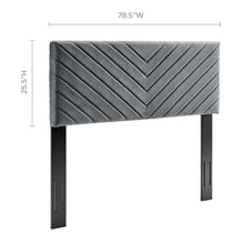 Load image into Gallery viewer, Alyson Angular Channel Tufted Performance Velvet King / California King Headboard by Modway
