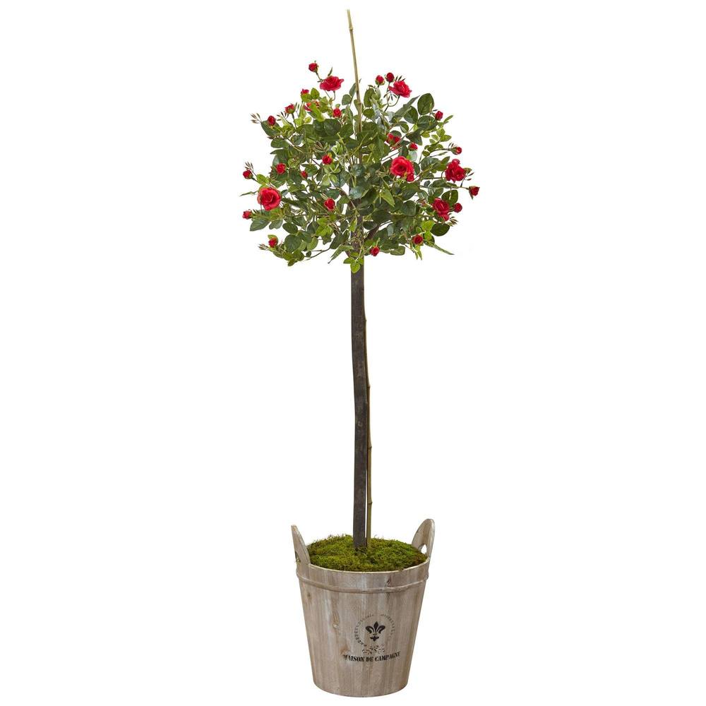Rose Topiary with Farmhouse Planter