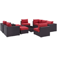 Load image into Gallery viewer, Convene 10 Piece Outdoor Patio Sectional Set by Modway

