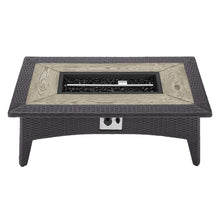 Load image into Gallery viewer, Splendor 43.5&quot; Rectangle Outdoor Patio Fire Pit Table by Modway
