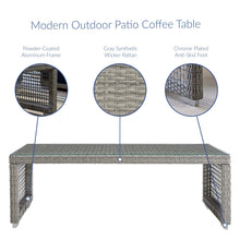 Load image into Gallery viewer, Aura Rattan Outdoor Patio Coffee Table by Modway
