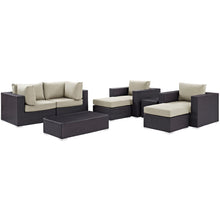 Load image into Gallery viewer, Convene 8 Piece Outdoor Patio Sectional Set by Modway
