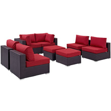Load image into Gallery viewer, Convene 8 Piece Outdoor Patio Sectional Set by Modway
