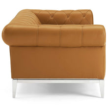 Load image into Gallery viewer, Idyll Tufted Button Upholstered Leather Chesterfield Loveseat by Modway
