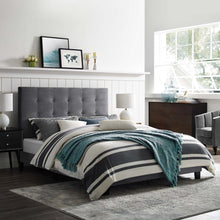 Load image into Gallery viewer, Melanie Tufted Button Upholstered Performance Velvet King Platform Bed by Modway
