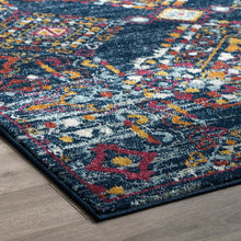 Load image into Gallery viewer, Entourage Khalida Distressed Vintage Floral Lattice 5x8 Area Rug by Modway
