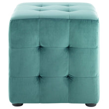 Load image into Gallery viewer, Contour Tufted Cube Performance Velvet Ottoman

