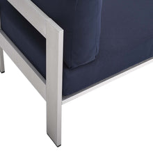 Load image into Gallery viewer, Shore 3 Piece Sunbrella¨ Fabric Outdoor Patio Aluminum Set by Modway

