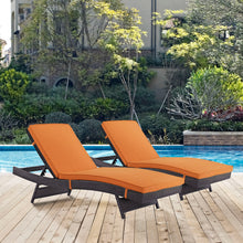 Load image into Gallery viewer, Convene Outdoor Patio Chaise Set of 2 by Modway
