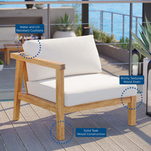 Load image into Gallery viewer, Bayport Outdoor Patio Teak Wood Left-Arm Chair by Modway
