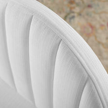 Load image into Gallery viewer, Isla Channel Tufted Upholstered Fabric Dining Side Chair by Modway
