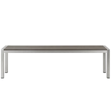 Load image into Gallery viewer, Shore Outdoor Patio Aluminum Bench by Modway
