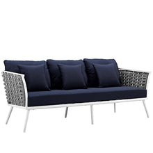 Load image into Gallery viewer, Stance 6 Piece Outdoor Patio Aluminum Sectional Sofa Set by Modway
