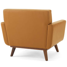 Load image into Gallery viewer, Engage Top-Grain Leather Living Room Lounge Accent Armchair by Modway
