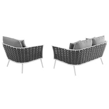Load image into Gallery viewer, Stance 2 Piece Outdoor Patio Aluminum Sectional Sofa Set by Modway

