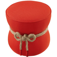 Load image into Gallery viewer, Beat Nautical Rope Upholstered Fabric Ottoman by Modway
