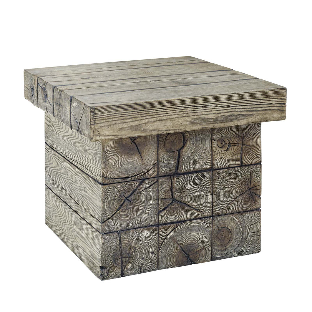 Manteo Rustic Coastal Outdoor Patio Side Table by Modway