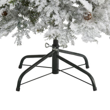 Load image into Gallery viewer, 5&#39; Flocked Montana Down Swept Spruce Artificial Christmas Tree

