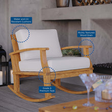 Load image into Gallery viewer, Marina Outdoor Patio Teak Rocking Chair by Modway
