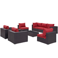 Load image into Gallery viewer, Convene 8 Piece Outdoor Patio Sectional Set by Modway

