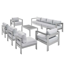 Load image into Gallery viewer, Shore Sunbrella¨ Fabric Outdoor Patio Aluminum 8 P
