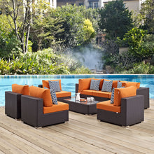 Load image into Gallery viewer, Convene 8 Piece Outdoor Patio Sectional Set by Modway
