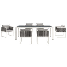 Load image into Gallery viewer, Stance 7 Piece Outdoor Patio Aluminum Dining Set by Modway
