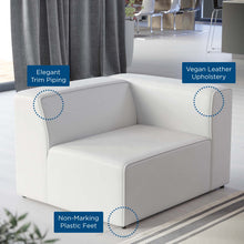 Load image into Gallery viewer, Mingle Vegan Leather Right-Arm Chair by Modway
