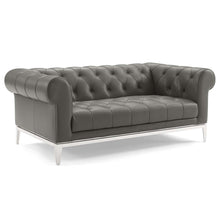 Load image into Gallery viewer, Idyll Tufted Upholstered Leather Loveseat and Armchair by Modway
