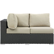 Load image into Gallery viewer, Sojourn Outdoor Patio Sunbrella¨ Left Arm Loveseat by Modway
