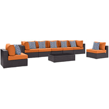 Load image into Gallery viewer, Convene 8 Piece Outdoor Patio Sectional Set by Modway
