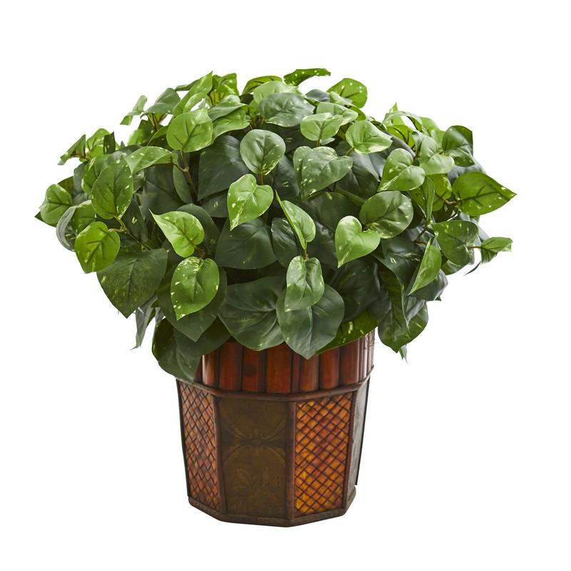 Pothos Artificial Plant in Decorative Planter