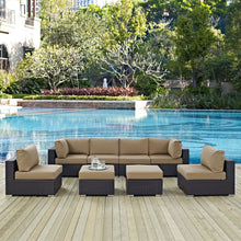 Load image into Gallery viewer, Convene 8 Piece Outdoor Patio Sectional Set by Modway
