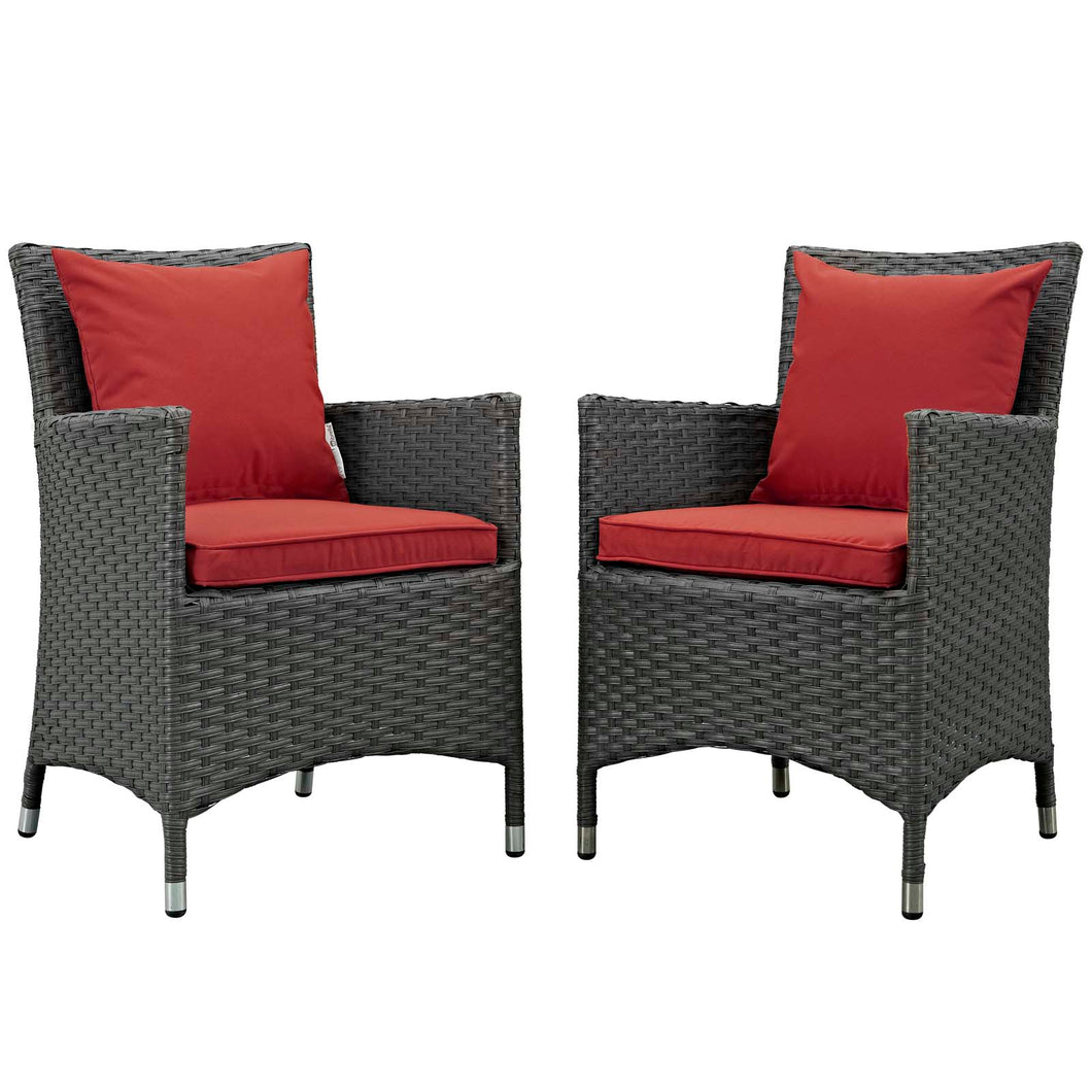 Sojourn 2 Piece Outdoor Patio Sunbrella¨ Dining Set by Modway