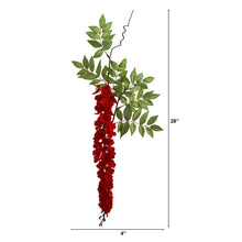 Load image into Gallery viewer, 28&quot; Wisteria Artificial Flower (Set of 8)
