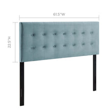 Load image into Gallery viewer, Emily Biscuit Tufted Performance Velvet Queen Headboard by Modway
