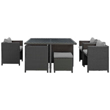 Load image into Gallery viewer, Sojourn 9 Piece Outdoor Patio Sunbrella¨ Dining Set by Modway
