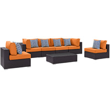 Load image into Gallery viewer, Convene 7 Piece Outdoor Patio Sectional Set by Modway

