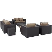 Load image into Gallery viewer, Convene 9 Piece Sofa Set in Espresso Mocha
