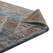 Load image into Gallery viewer, Tribute Camellia Distressed Vintage Floral Vintage Medallion 5x8 Area Rug by Modway
