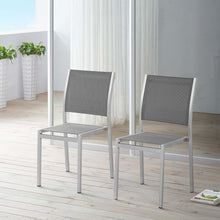 Load image into Gallery viewer, Shore Outdoor Patio Aluminum Side Chair Set of 2 by Modway

