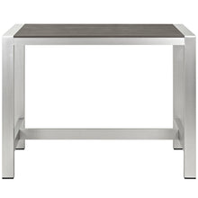 Load image into Gallery viewer, Shore Outdoor Patio Aluminum Rectangle Bar Table by Modway
