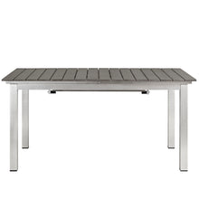 Load image into Gallery viewer, Shore Outdoor Patio Aluminum Dining Table by Modway
