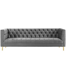 Load image into Gallery viewer, Delight Tufted Button Performance Velvet Sofa by Modway
