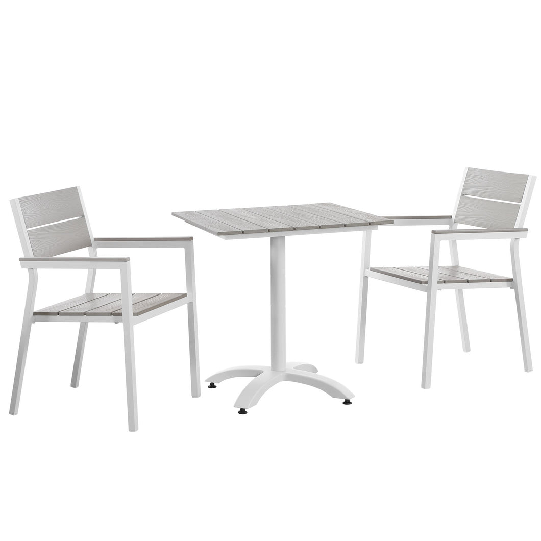 Maine 3 Piece Outdoor Patio Dining Set by Modway