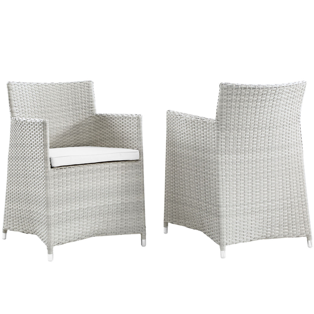 Junction Outdoor Patio Wicker Armchair Set of 2 by Modway