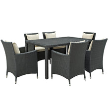 Load image into Gallery viewer, Sojourn 7 Piece Outdoor Patio Sunbrella¨ Dining Set by Modway
