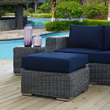 Load image into Gallery viewer, Summon Outdoor Patio Sunbrella¨ Ottoman by Modway
